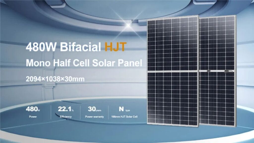 480W Bifacial HJT